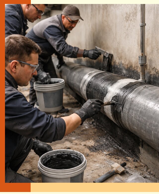 Гидроизоляция труб в юбилейном — защита и герметизация коммуникаций