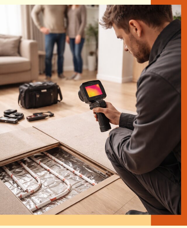 Тепловизионное обследование теплого пола в юбилейном от 4636 руб. — ТепломастерЮбл