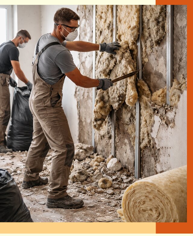 Демонтаж старого утеплителя в юбилейном от 3606 руб. — работы под ключ | ТепломастерЮбл